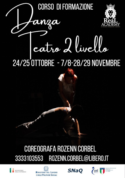 Corso Formazione Danzateatro livello 2 con la coreografa e formatrice Rozenn Corbel
